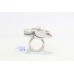Rotating Ring Silver 925 Sterling Women's Zircon & Color Stones Cocktail A525
